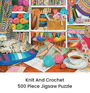 Knit And Crochet 500 Piece Jigsaw Puzzle 