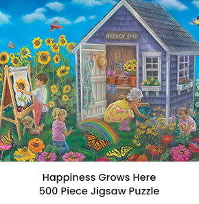 Happiness Grows Here 500 Piece Jigsaw Puzzle 