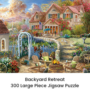Backyard Retreat 300 Large Piece Jigsaw Puzzle
