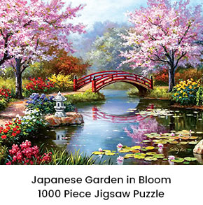 Japanese Garden in Bloom 1000 Piece Jigsaw Puzzle