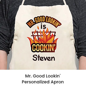 Mr. Good Lookin' Personalized Apron 