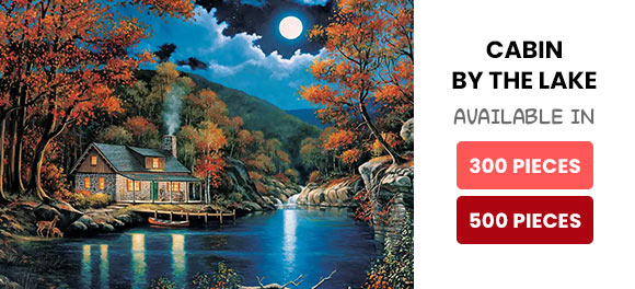  Cabin by the Lake Jigsaw Puzzle