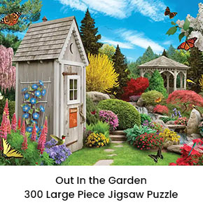 Out In the Garden 300 Large Piece Jigsaw Puzzle 