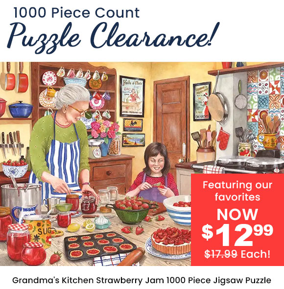   Grandma's Kitchen Strawberry Jam 1000 Piece Jigsaw Puzzle 