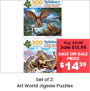 Set of 2: Art World Jigsaw Puzzles