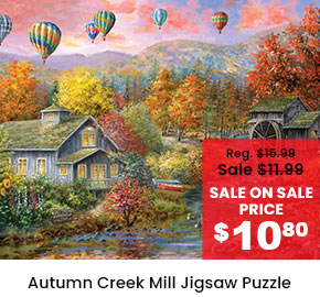 Autumn Creek Mill Jigsaw Puzzle