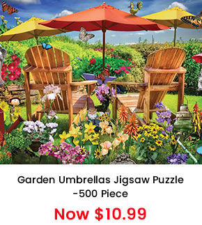 Garden Umbrellas Jigsaw Puzzle