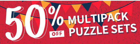 50% Off Select Multipack Puzzle Sets