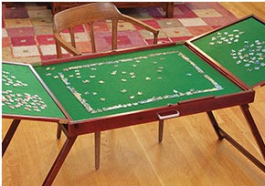 Fold-and-Go Wooden Jigsaw Table