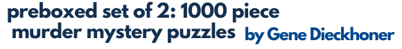 Preboxed Set of 2: Gene Dieckhoner 1000 Piece Story Jigsaw Puzzles - Doorbuster Deal