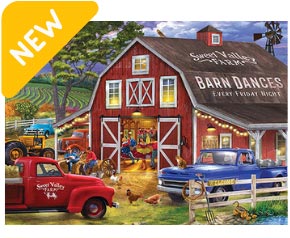 The Barn Dance 1000 Piece Jigsaw Puzzle