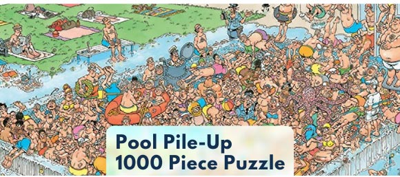 Pool Pile-Up 1000 Piece Jigsaw Puzzle