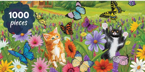Butterfly Meadow 1000 Piece Jigsaw Puzzle