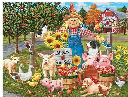 Welcome To The Apple Farm 300 Large Piece Jigsaw Puzzle