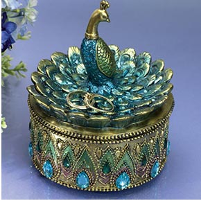 Peacock Keepsake Box
