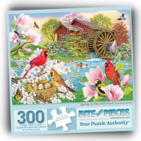 Spring at the Mill Pond 300 Large Piece Jigsaw Puzzle