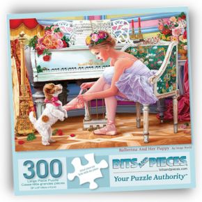Ballerina and Her Puppy 300 Large Piece Jigsaw Puzzle