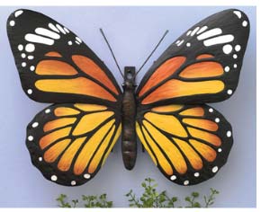 Metal Monarch Butterfly Wall Art