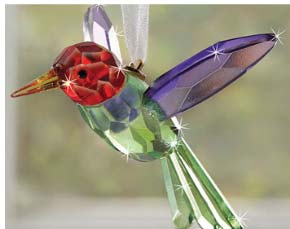 Crystal Hummingbird Suncatcher