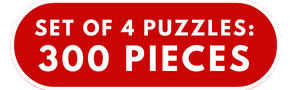 Set of 4: Daniel Ramirez 300 Large Piece Jigsaw Puzzles