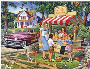 Family Farm Stand 300 Large Piece Jigsaw Puzzle