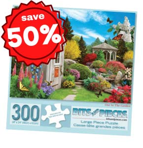 Out In the Garden 300 Large Piece Jigsaw Puzzle