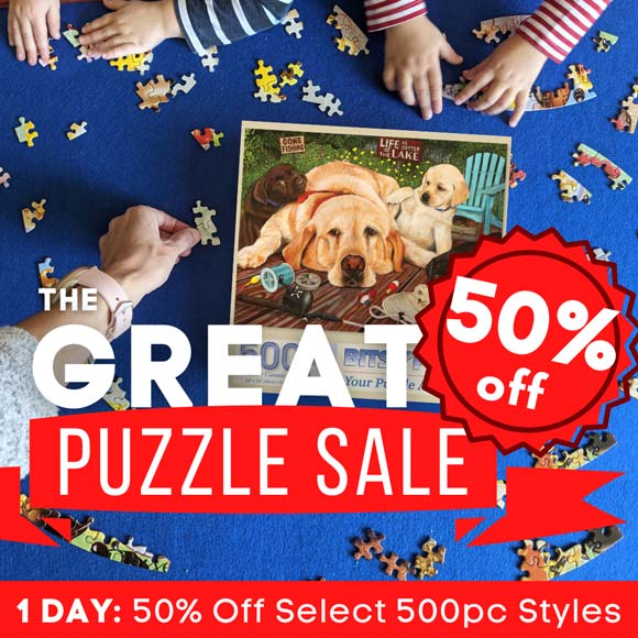 Save 50% Off Select 500 Piece Jigsaw Puzzles