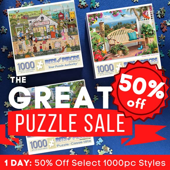 Save 50% Off Select 1000 Piece Jigsaw Puzzles