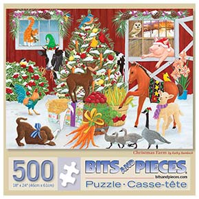 Christmas Farm 500 Piece Jigsaw Puzzle