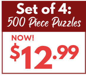 Set of 4: Daniel Ramirez 500 Piece Jigsaw Puzzles