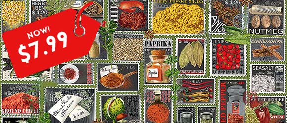 Stamp Spices 1000 Piece Jigsaw Puzzle
