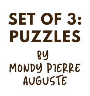 Set of 3: Mondy Pierre Auguste 300 Large Piece Jigsaw Puzzles