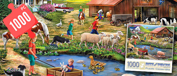 Watering Hole 1000 Piece Jigsaw Puzzle