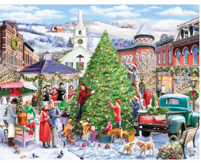 Time To Trim The Tree 300 Large Piece Jigsaw Puzzle
