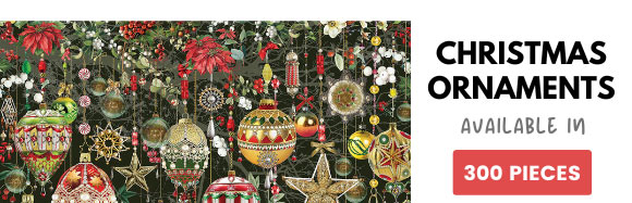 Christmas Ornaments 300 Large Piece Jigsaw Puzzle