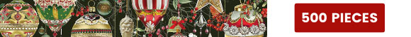 Christmas Ornaments 500 Large Piece Jigsaw Puzzle