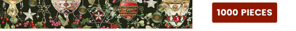 Christmas Ornaments 1000 Large Piece Jigsaw Puzzle