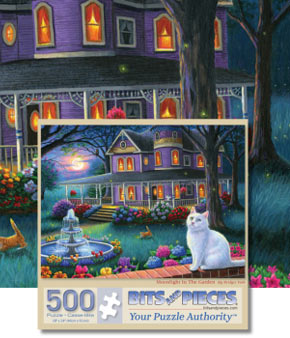 Moonlight In the Garden 500 Piece Jigsaw Puzzle