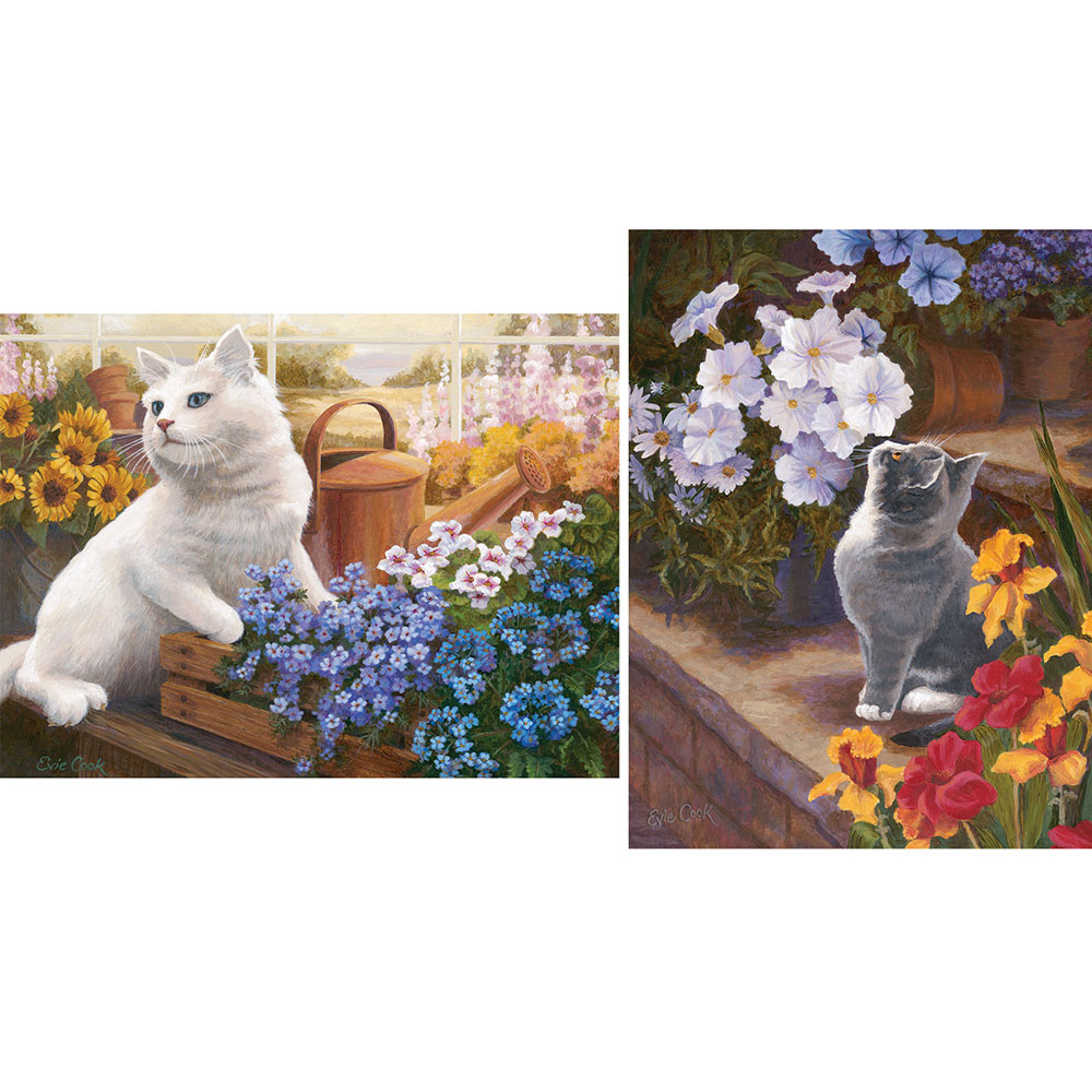 Set of 2: Evie Cook 300 Large Piece Jigsaw Puzzles