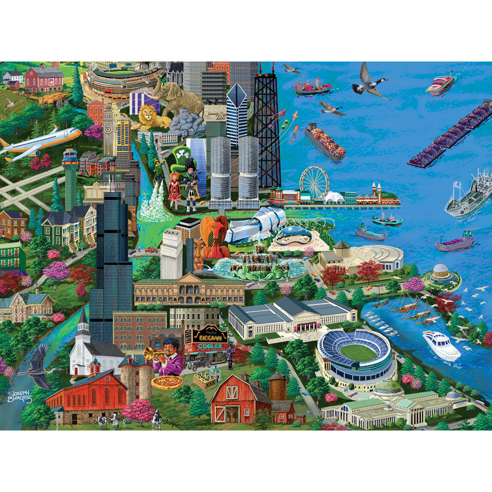 Chicago 300 Large Piece Jigsaw Puzzle