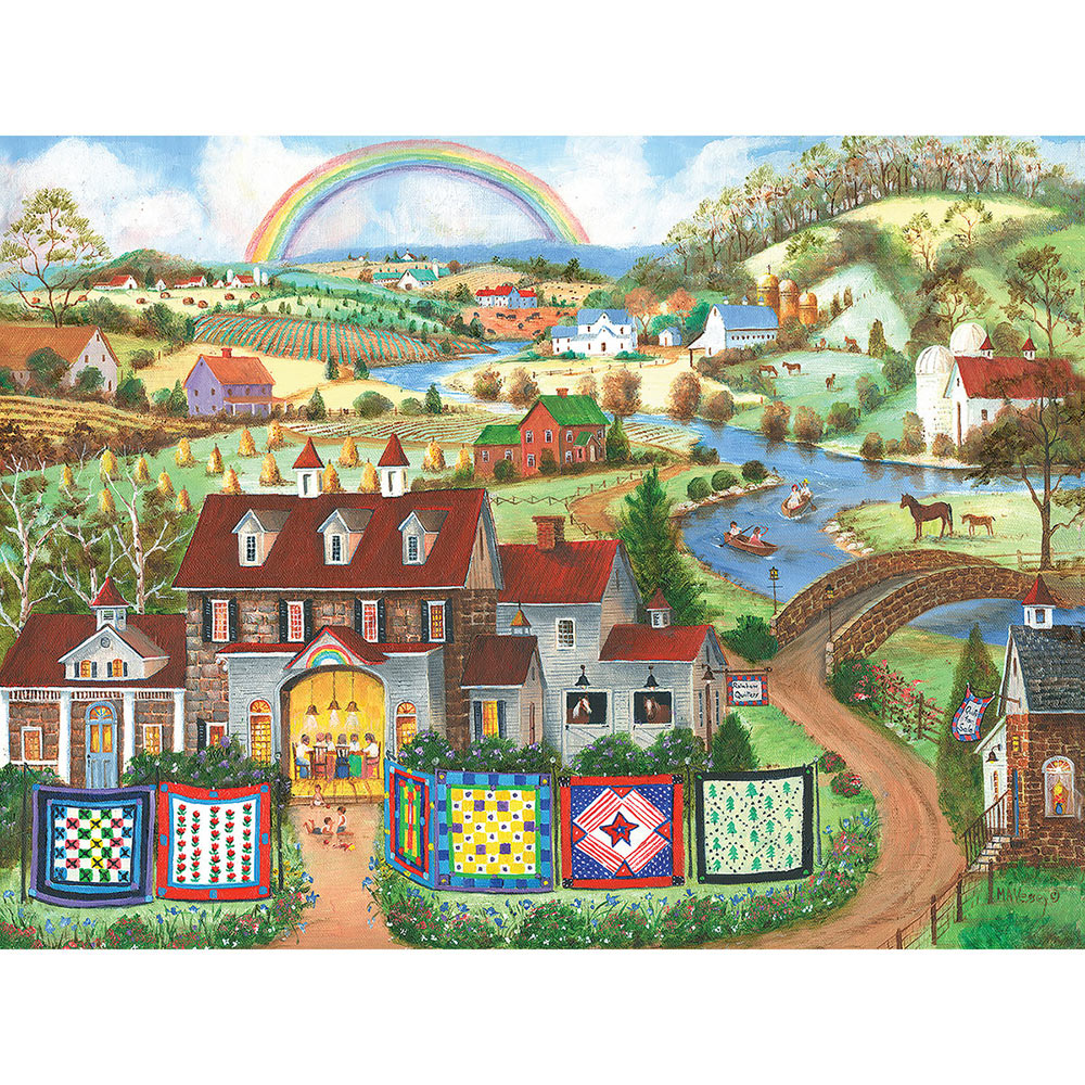Rainbow Quilters 300 Large Piece Jigsaw Puzzle
