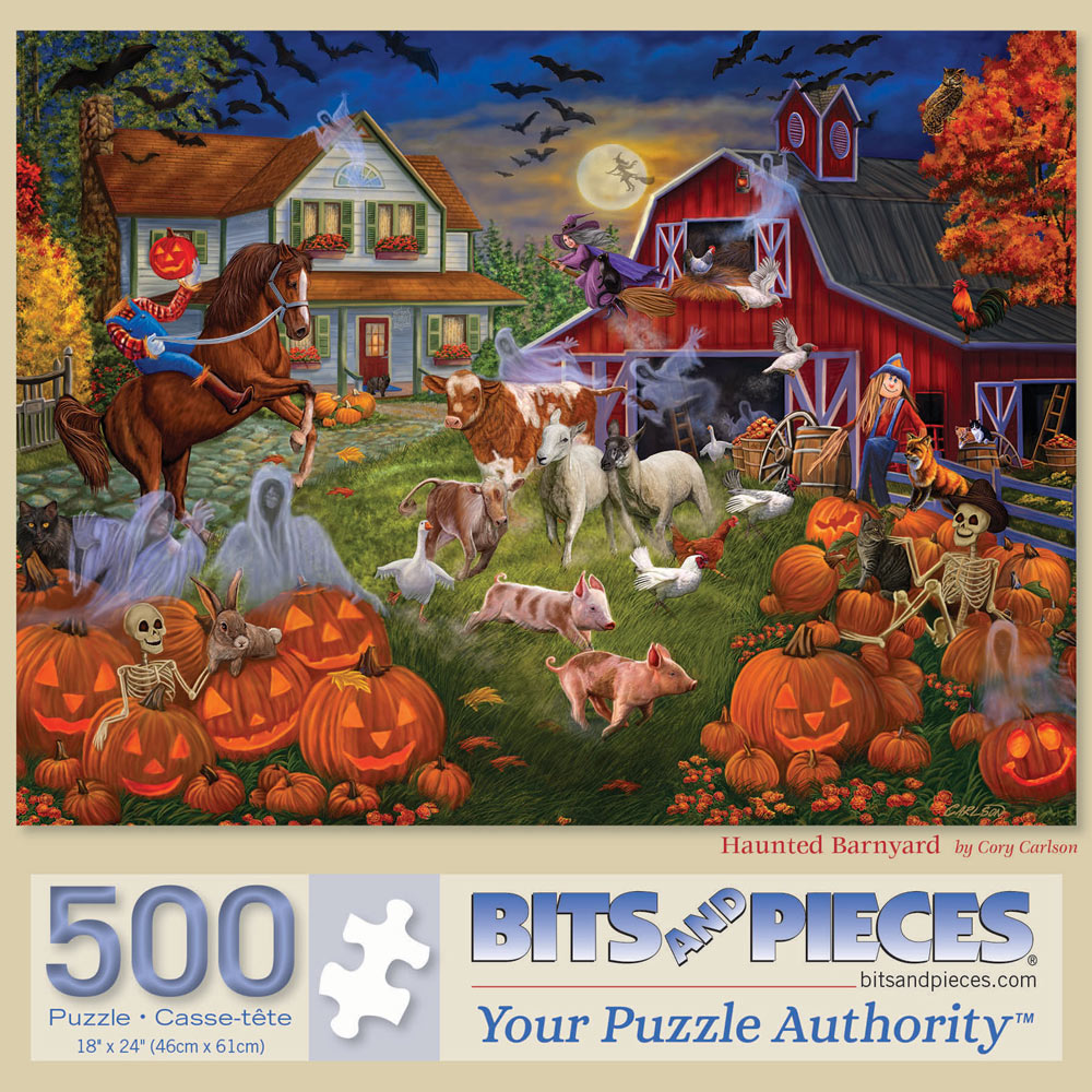 Haunted Barnyard 500 Piece Jigsaw Puzzle