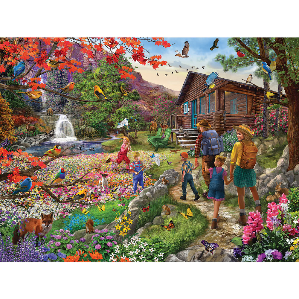 Wildflower Mountain 300 Large Piece Jigsaw Puzzle