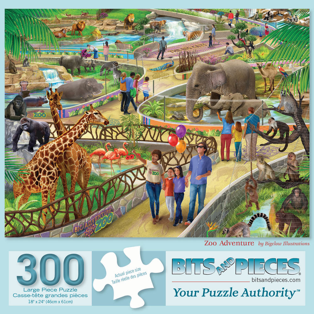 Zoo Adventure 300 Large Piece Jigsaw Puzzle
