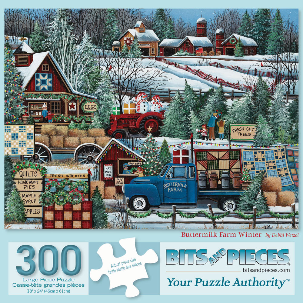 Buttermilk Farm Winter 300 Large Piece Jigsaw Puzzle