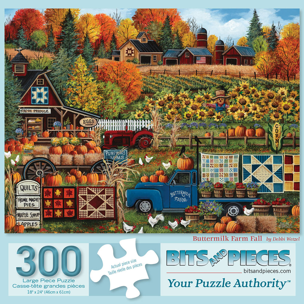 Buttermilk Farm Fall 300 Large Piece Jigsaw Puzzle