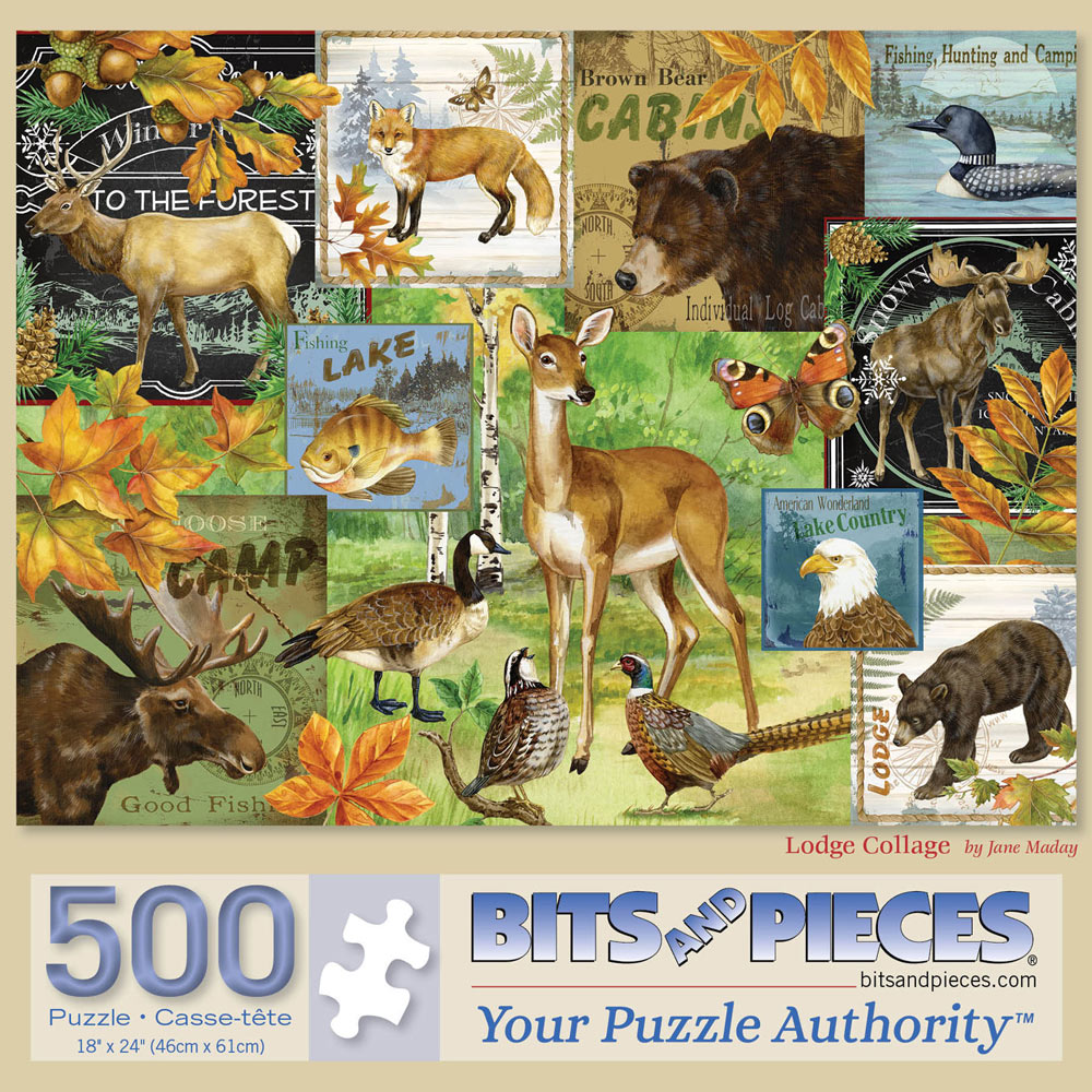 Lodge Collage 500 Piece Jigsaw Puzzle