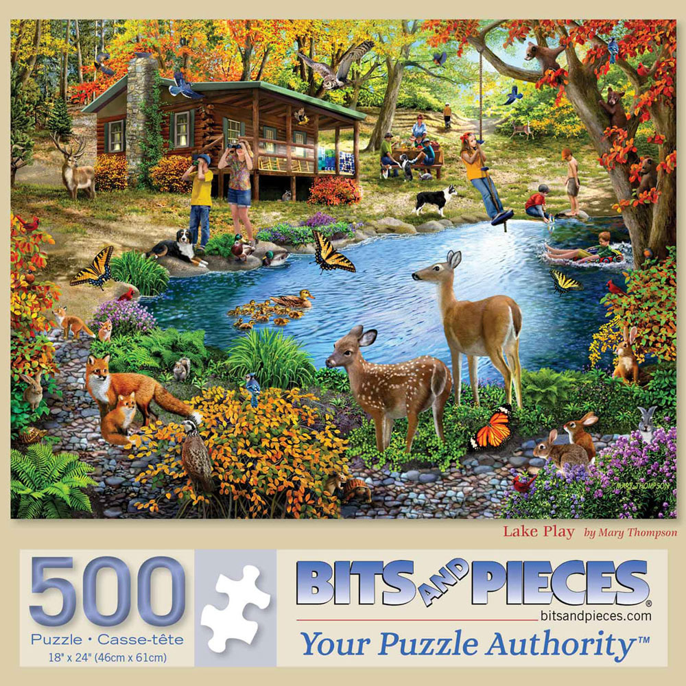 Lake Play 500 Piece Jigsaw Puzzle
