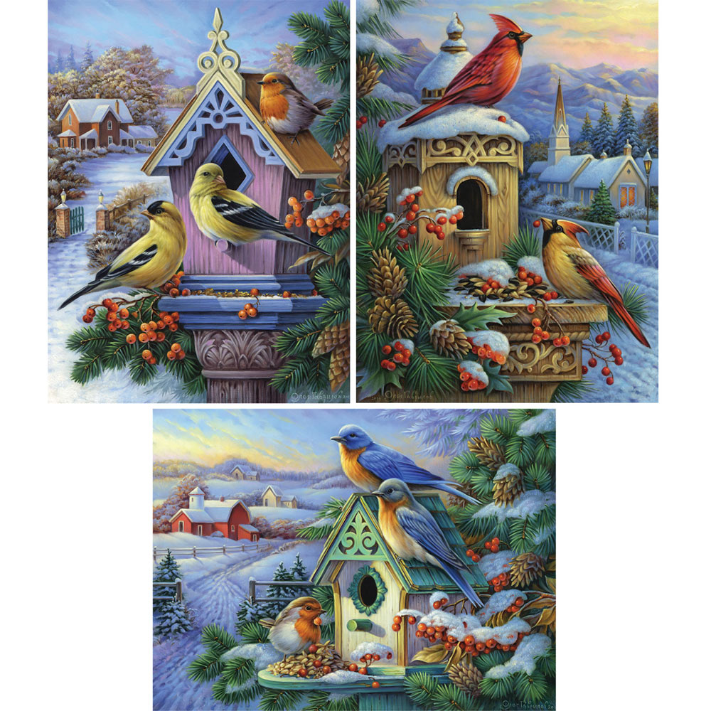Preboxed Set of 3: Oleg Gavrilov 500 Piece Jigsaw Puzzles