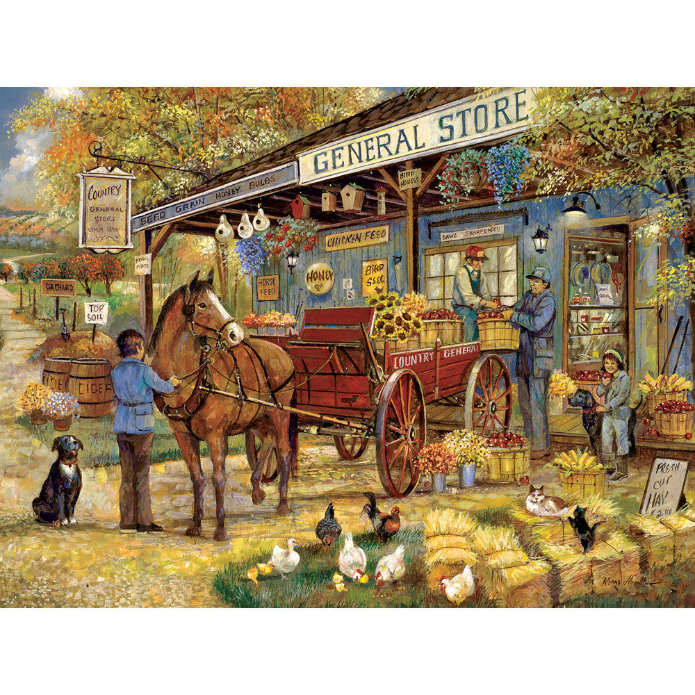 Country Nostalgia 4-in-1 Multi-Pack 1000 Piece Puzzle Set